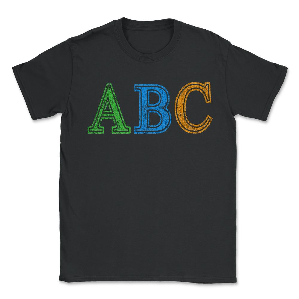ABC Retro - Unisex T-Shirt - Black