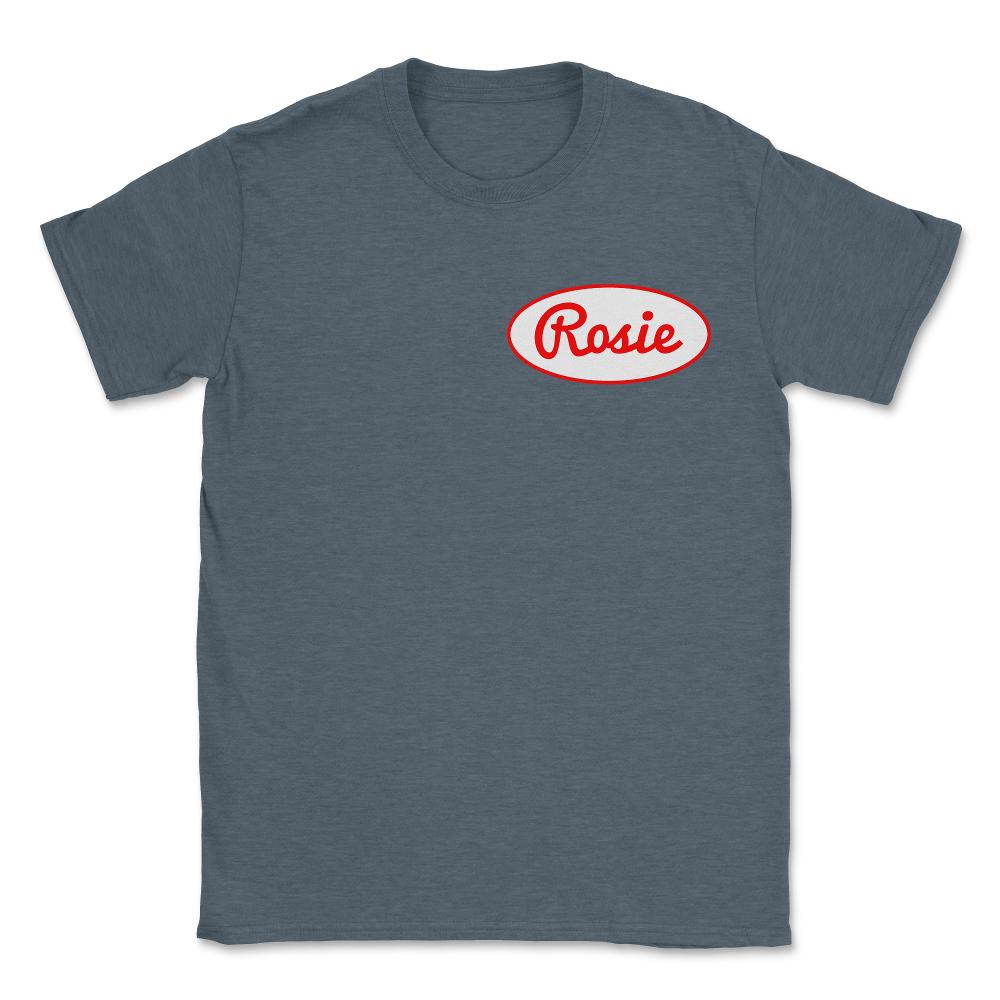 Rosie The Riveter Costume Front - Unisex T-Shirt - Dark Grey Heather