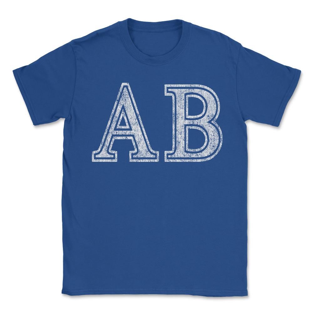 Alpha Beta Ab Retro - Unisex T-Shirt - Royal Blue