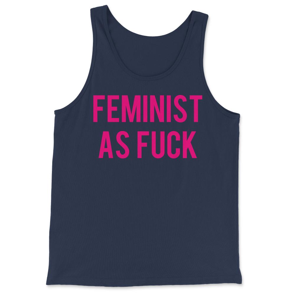 Feminist As Fuck - Tank Top - Navy