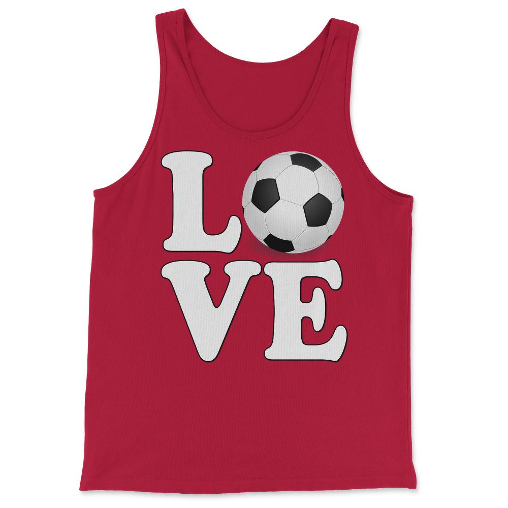 Soccer Love - Tank Top - Red