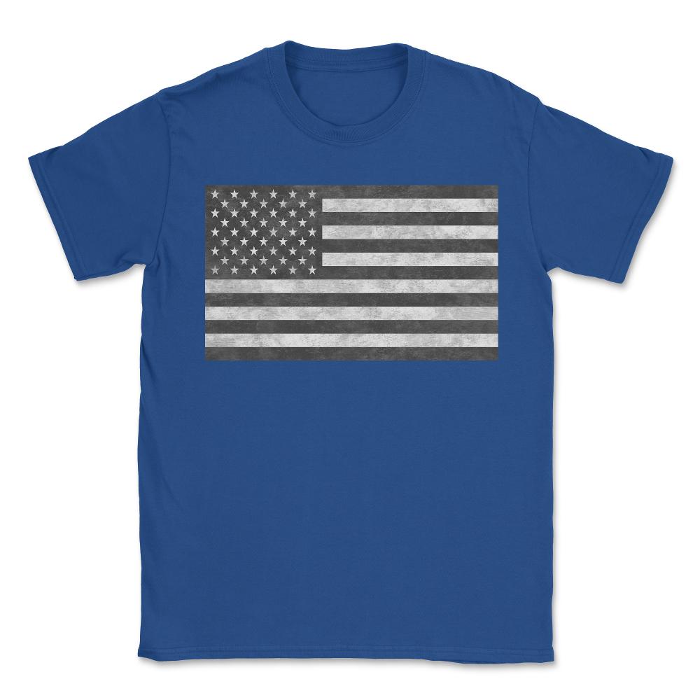 Tactical USA Flag Retro - Unisex T-Shirt - Royal Blue