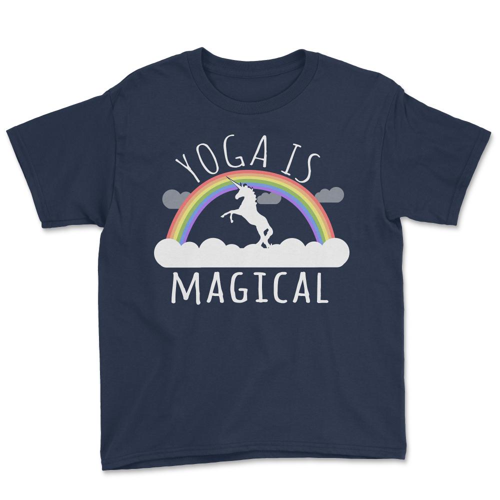 Yoga Is Magical - Youth Tee - Navy