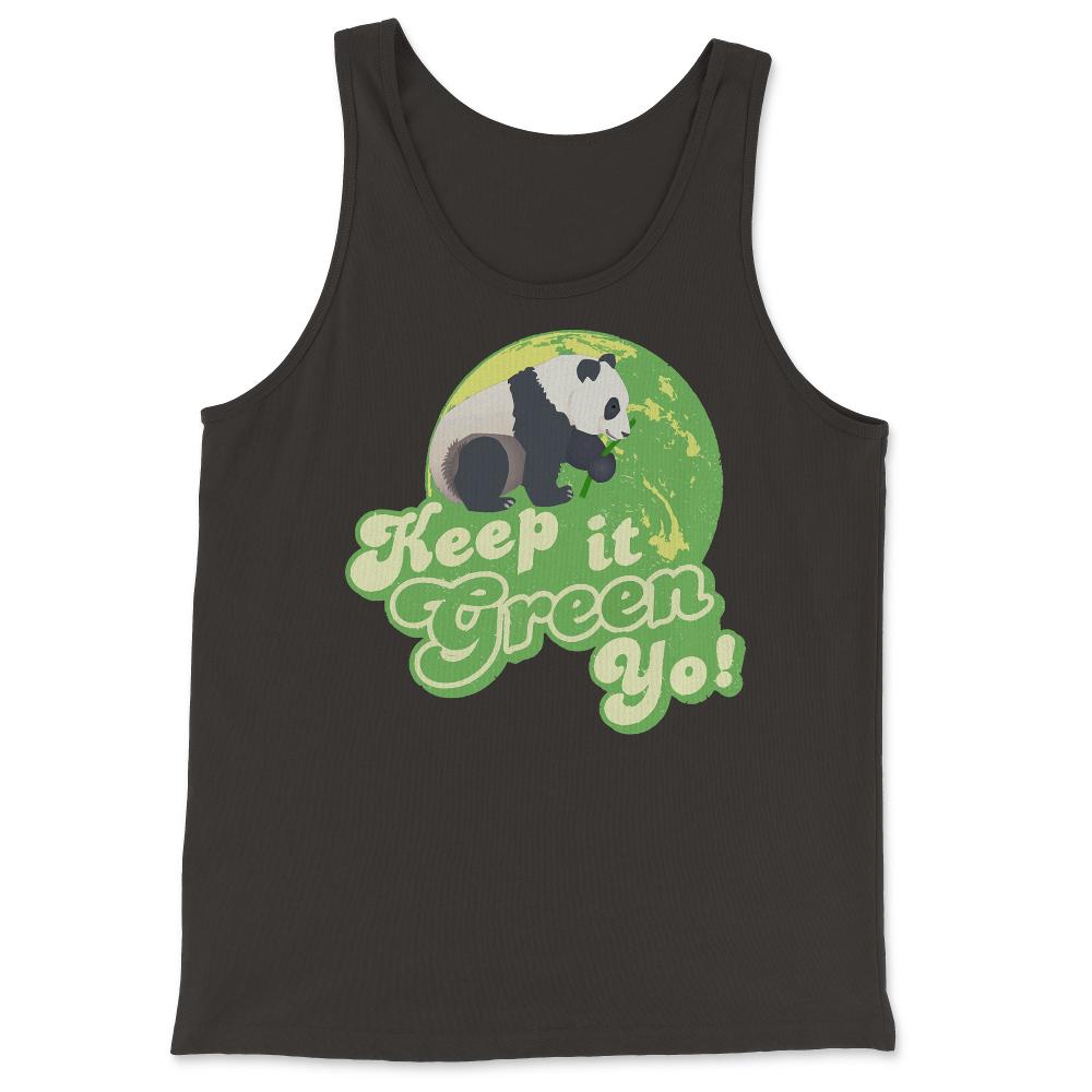 Keep It Green Panda Yo - Tank Top - Black