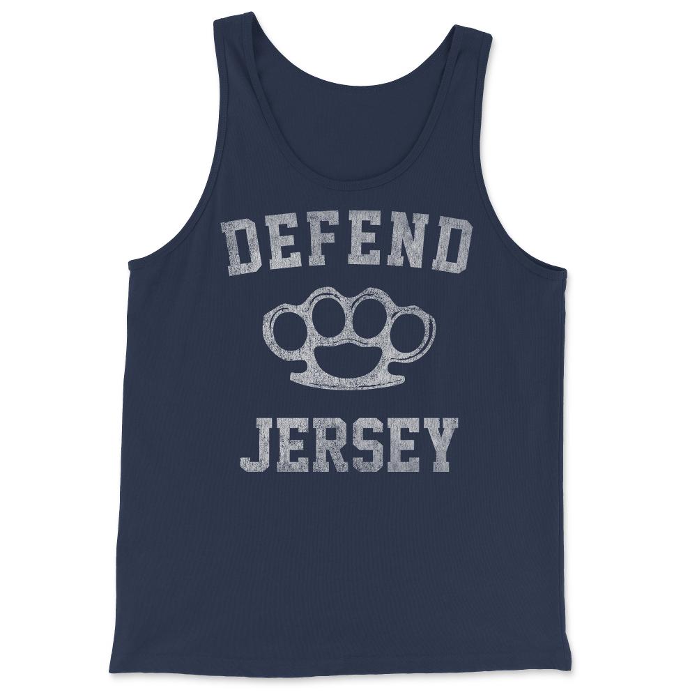 Defend Jersey Retro - Tank Top - Navy