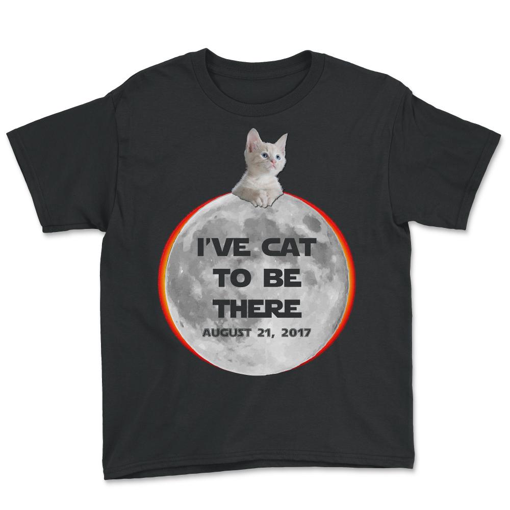I've Cat To Be There Solar Eclipse 2017 - Youth Tee - Black