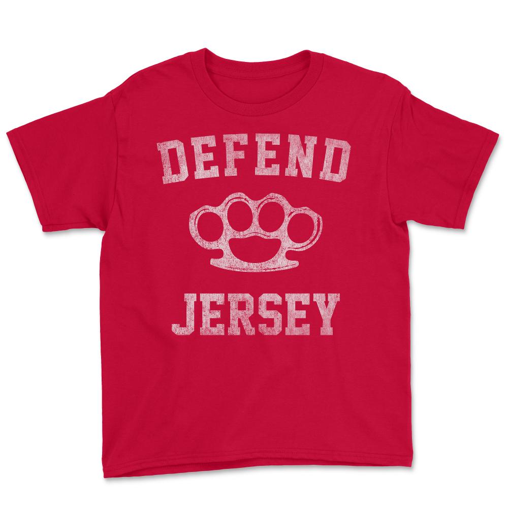 Defend Jersey Retro - Youth Tee - Red