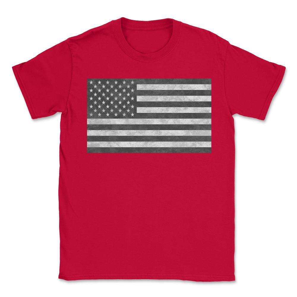 Tactical USA Flag Retro - Unisex T-Shirt - Red