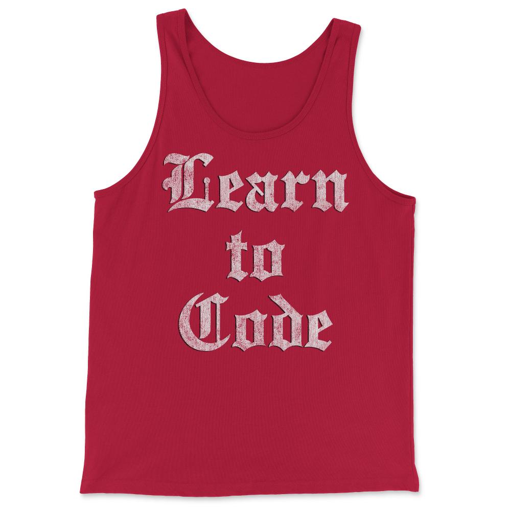 Learn to Code - Tank Top - Red
