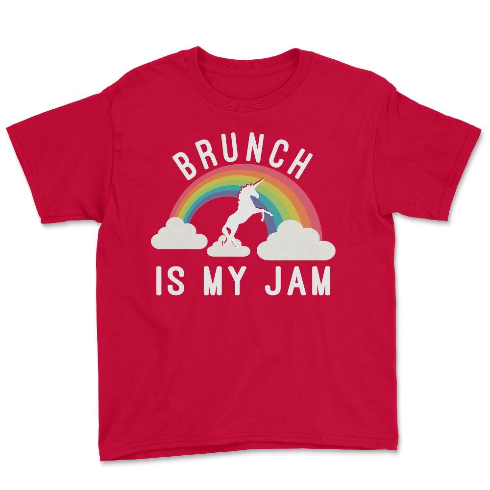 Brunch Is My Jam - Youth Tee - Red