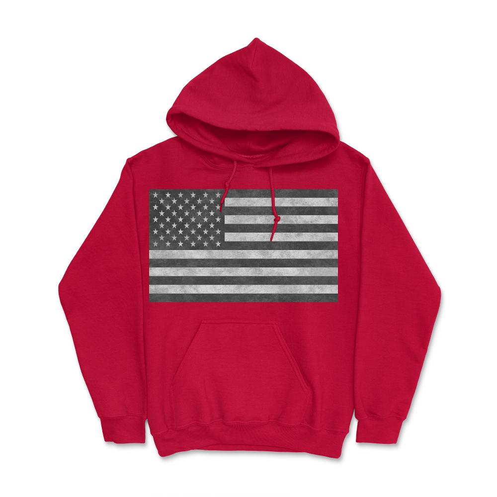 Tactical USA Flag Retro - Hoodie - Red