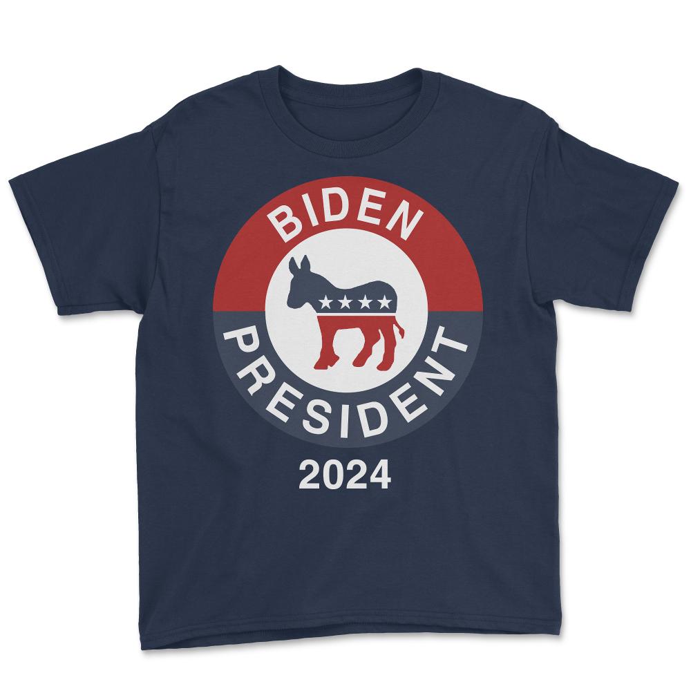 Biden For President 2024 - Youth Tee - Navy