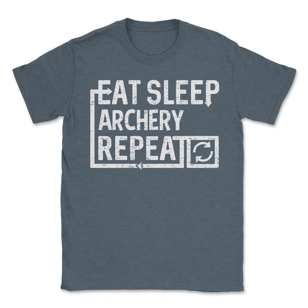 Eat Sleep Archery - Unisex T-Shirt - Dark Grey Heather
