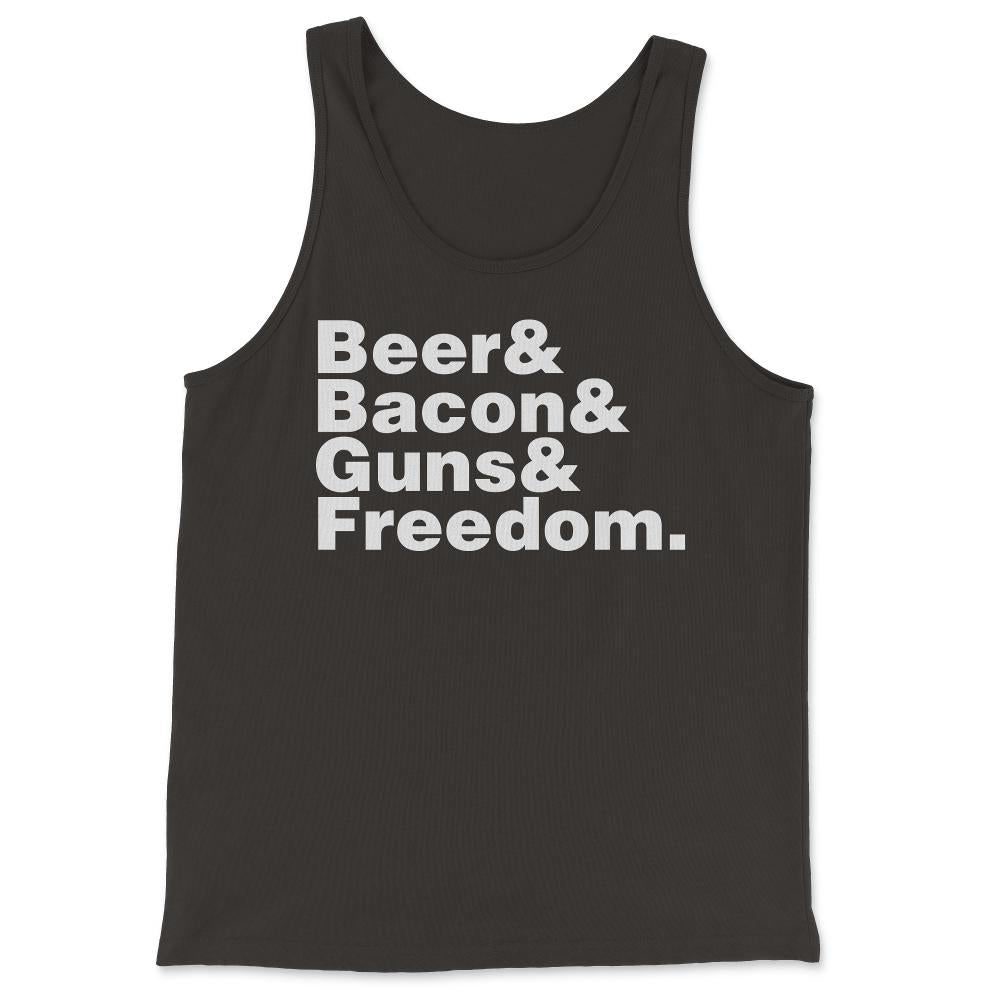 Beer Bacon Guns And Freedom - Tank Top - Black