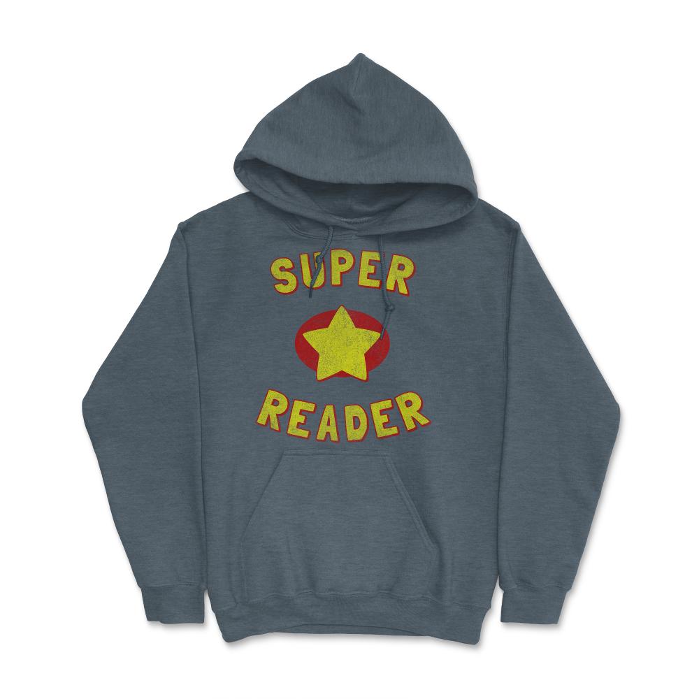 Super Reader Retro - Hoodie - Dark Grey Heather