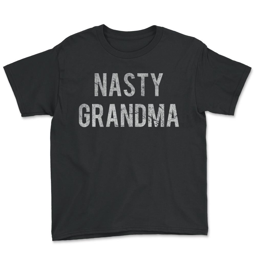 Nasty Grandma Retro - Youth Tee - Black