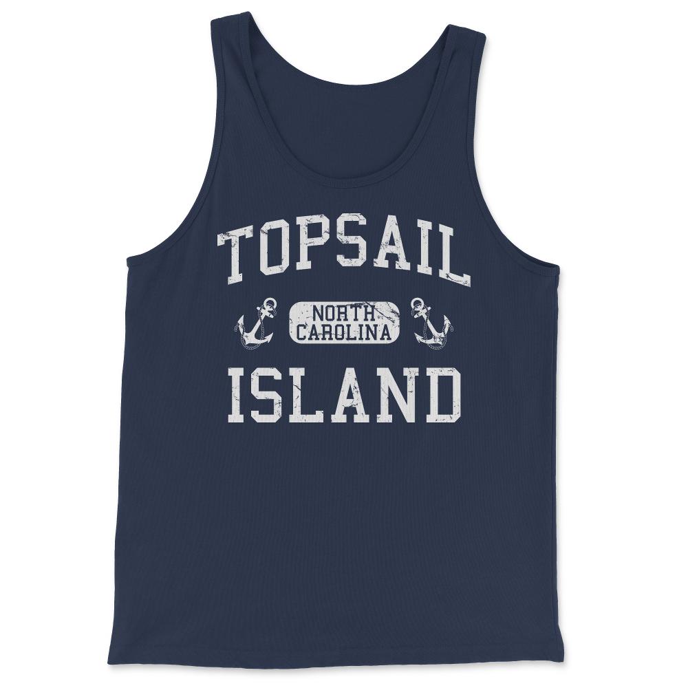 Topsail Island North Carolina - Tank Top - Navy