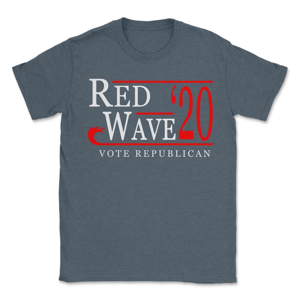 Red Wave Vote Republican 2020 Election - Unisex T-Shirt - Dark Grey Heather