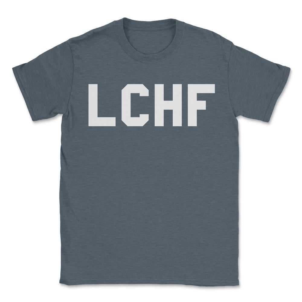 Lchf Low Carb High Fat - Unisex T-Shirt - Dark Grey Heather