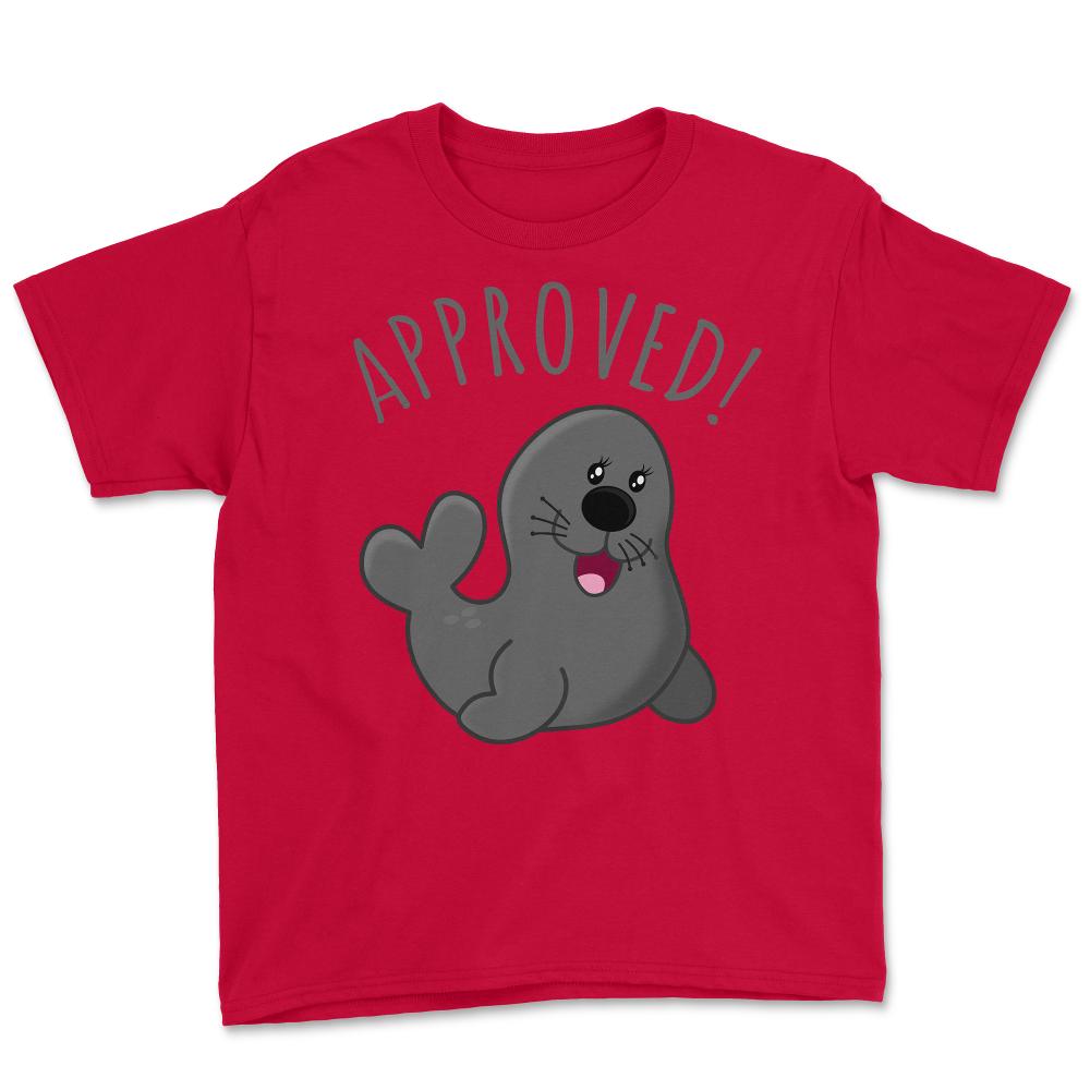 Approved Seal Of Approval - Youth Tee - Red