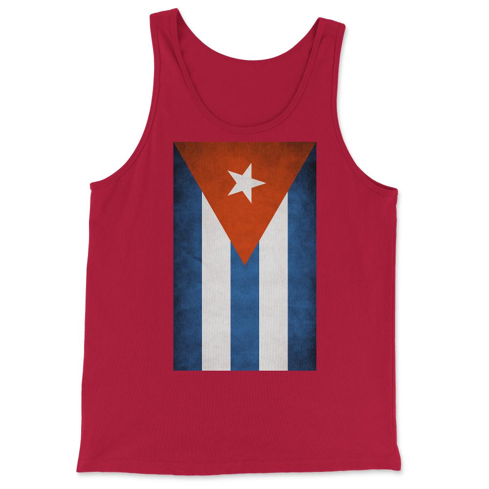 Flag Of Cuba - Tank Top - Red