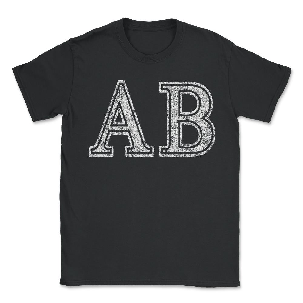 Alpha Beta Ab Retro - Unisex T-Shirt - Black