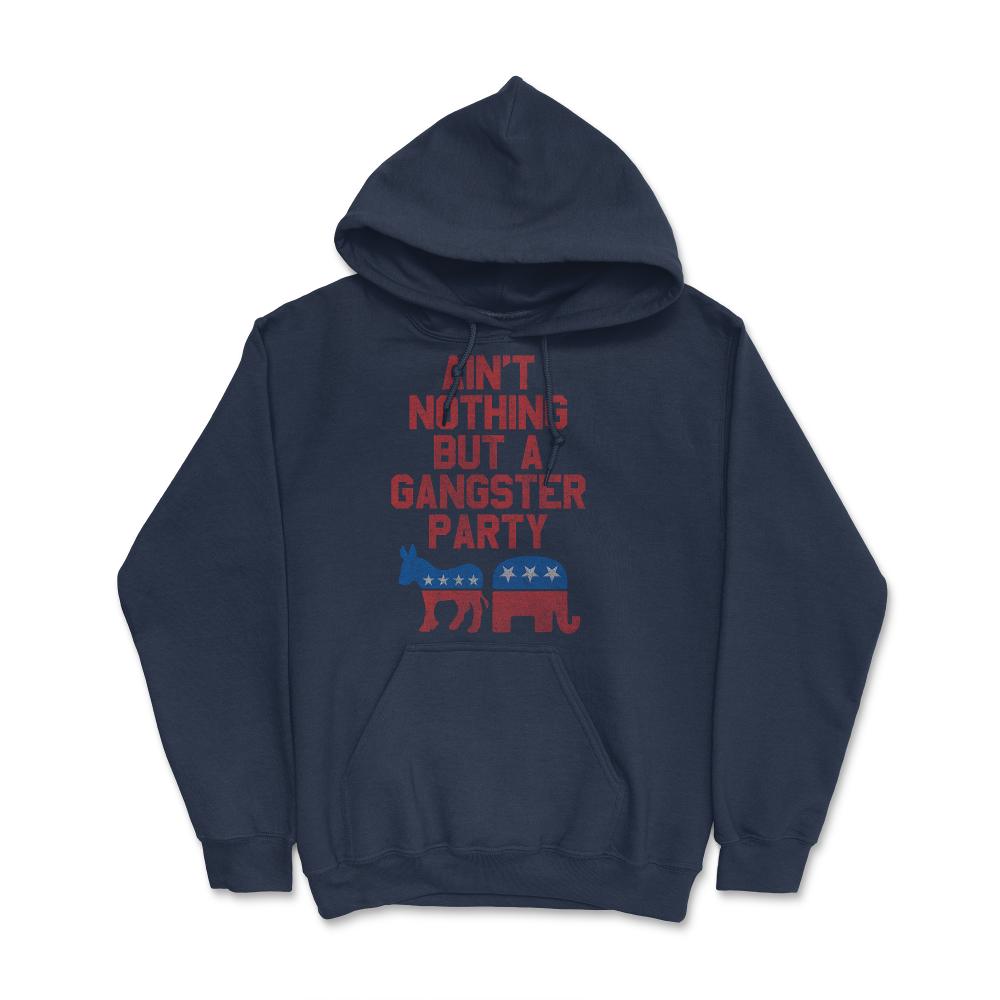 Gangsta Party Retro Independent Libertarian - Hoodie - Navy