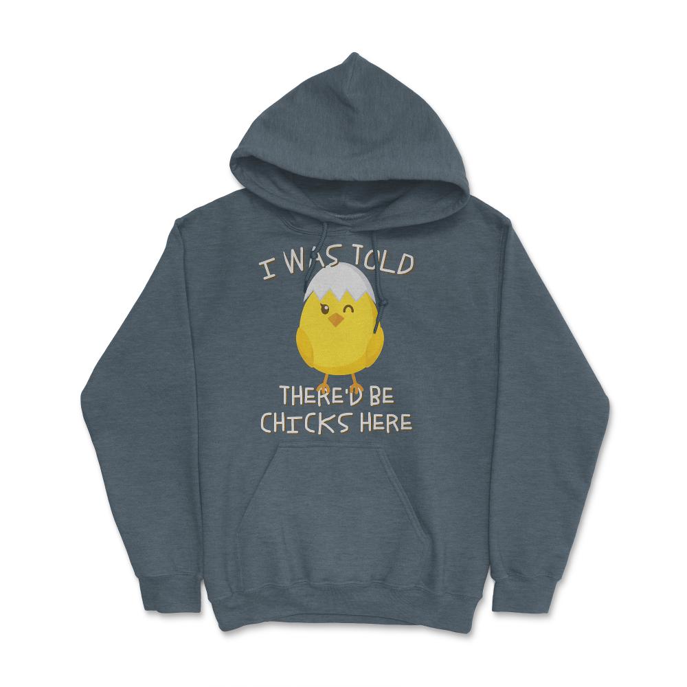 I Was Told There'd Be Chicks Here Easter - Hoodie - Dark Grey Heather