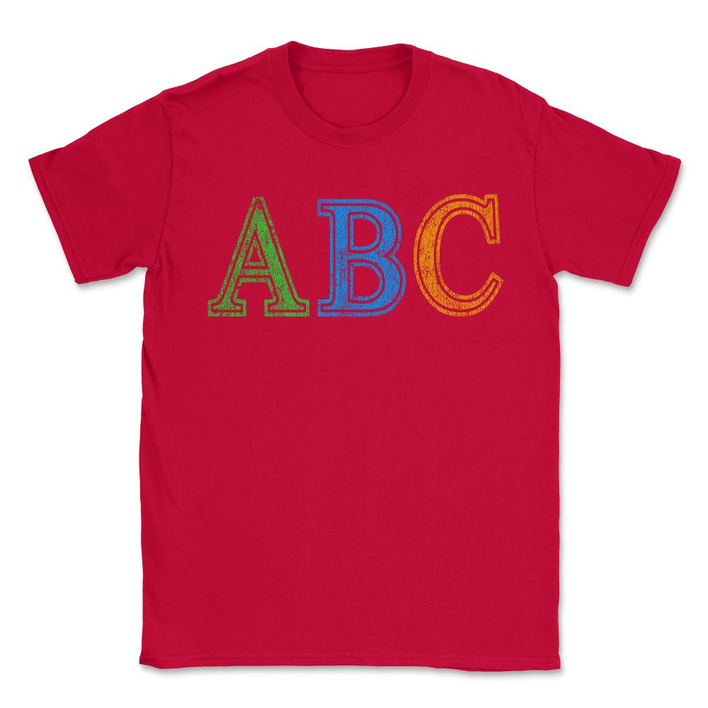 ABC Retro - Unisex T-Shirt - Red