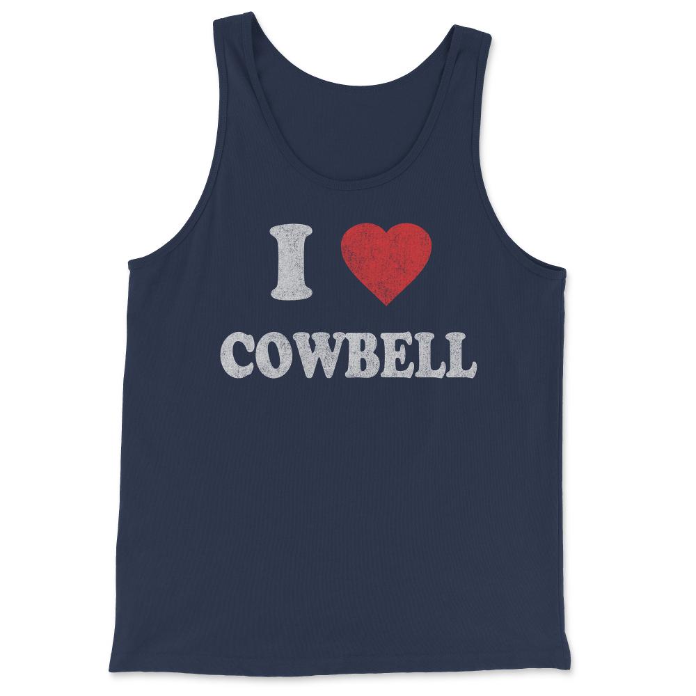 I Love Cowbell Retro - Tank Top - Navy