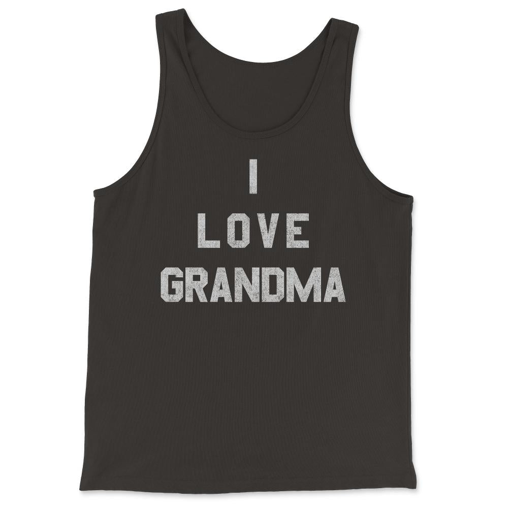 I Love Grandma White Retro - Tank Top - Black