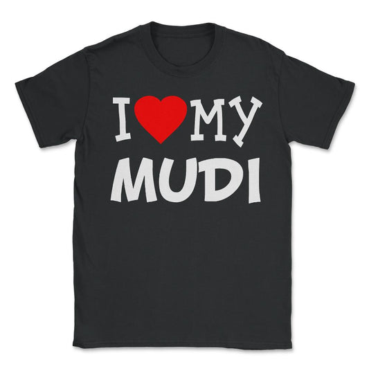 I Love My Mudi Dog Breed - Unisex T-Shirt - Black