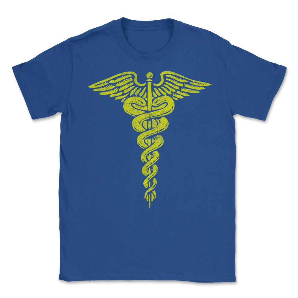 Retro Caduceus - Unisex T-Shirt - Royal Blue