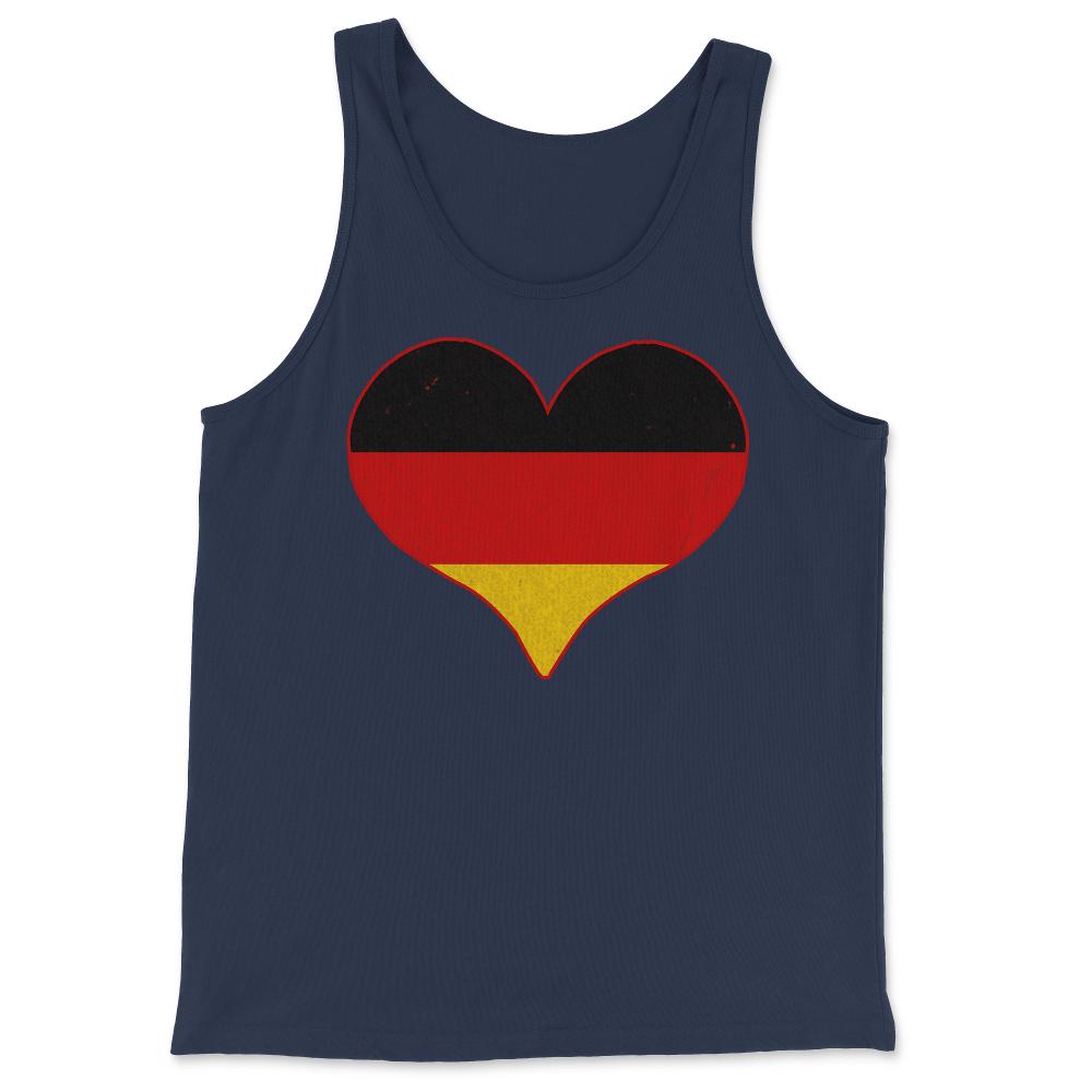 I Love Germany Flag - Tank Top - Navy