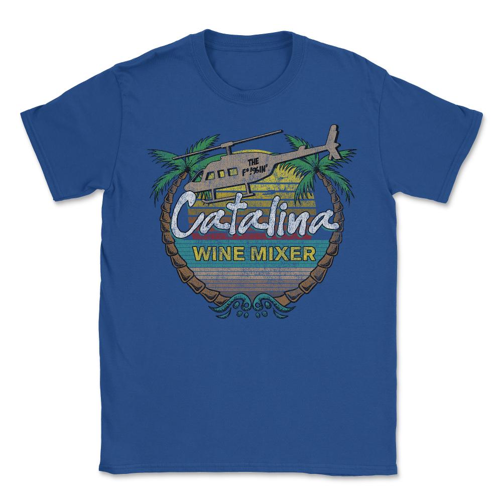 Retro Catalina Wine Mixer - Unisex T-Shirt - Royal Blue