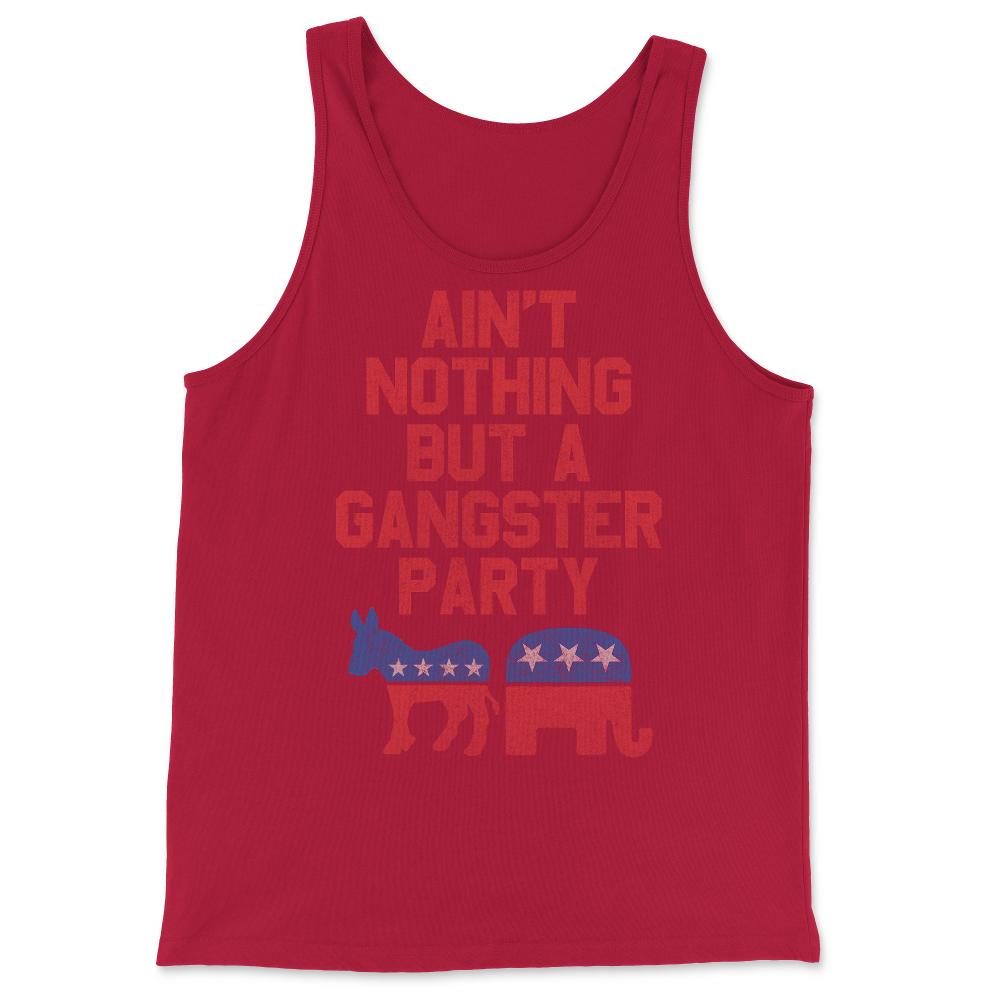 Gangsta Party Retro Independent Libertarian - Tank Top - Red