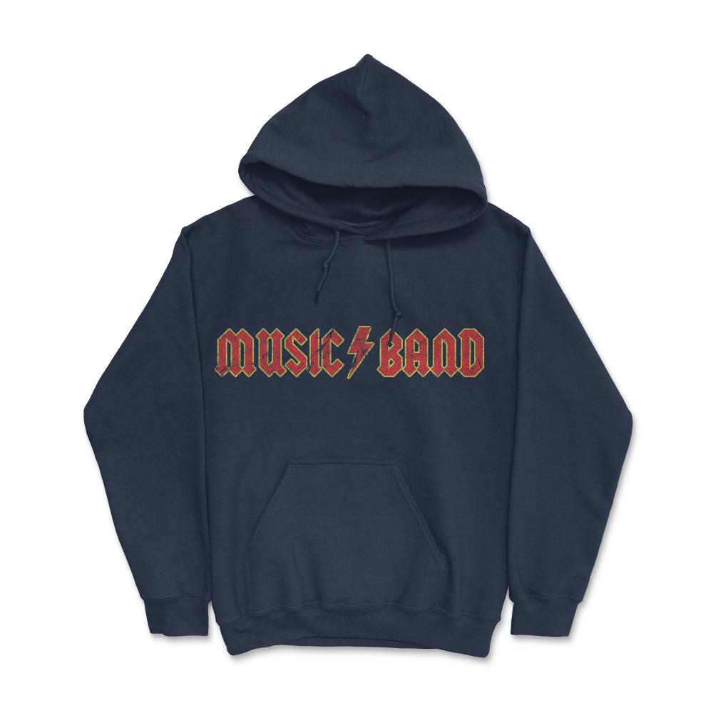 Music Band Distressed Sarcastic Funny - Hoodie - Navy
