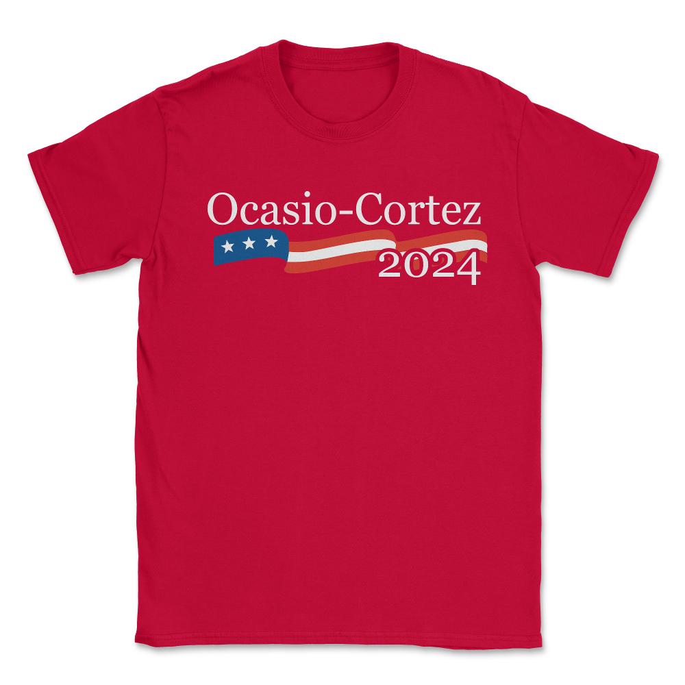 Alexandria Ocasio Cortez 2024 - Unisex T-Shirt - Red