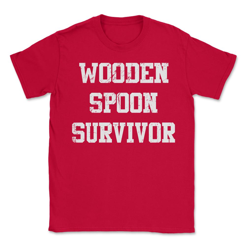 Wooden Spoon Survivor - Unisex T-Shirt - Red