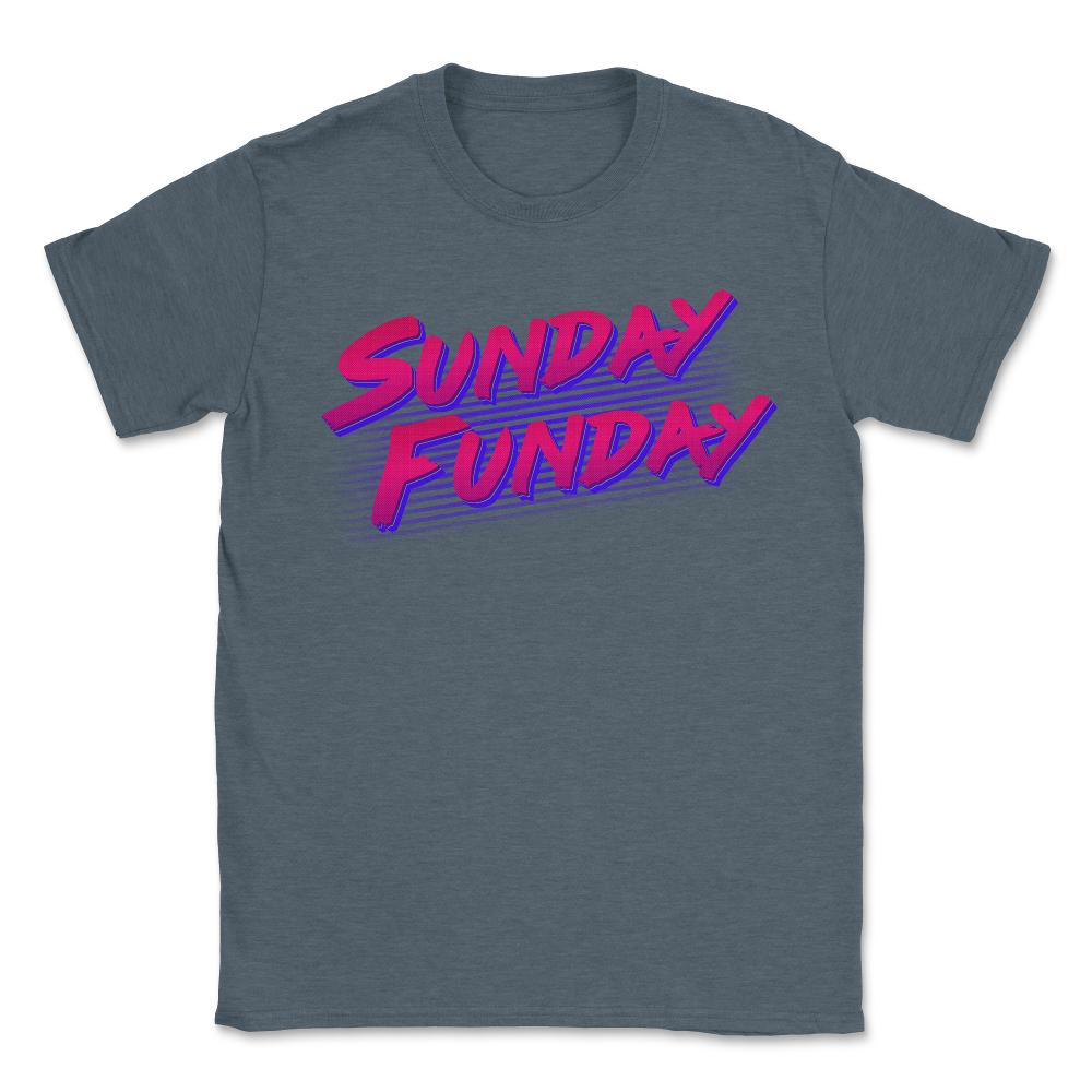 Retro Sunday Funday - Unisex T-Shirt - Dark Grey Heather