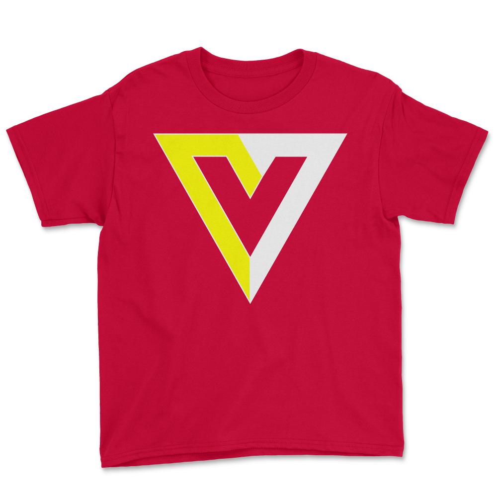 V Is For Voluntary AnCap Anarcho-Capitalism - Youth Tee - Red