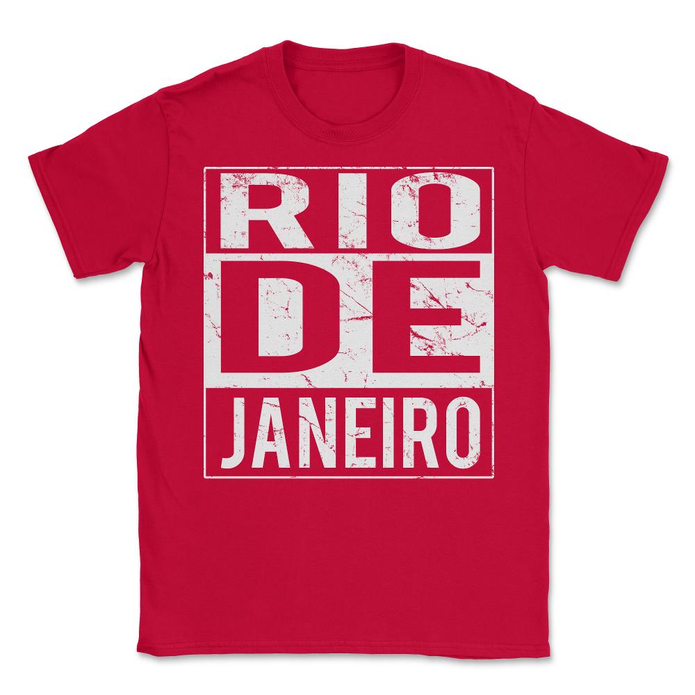 Rio De Janeiro Brazil - Unisex T-Shirt - Red