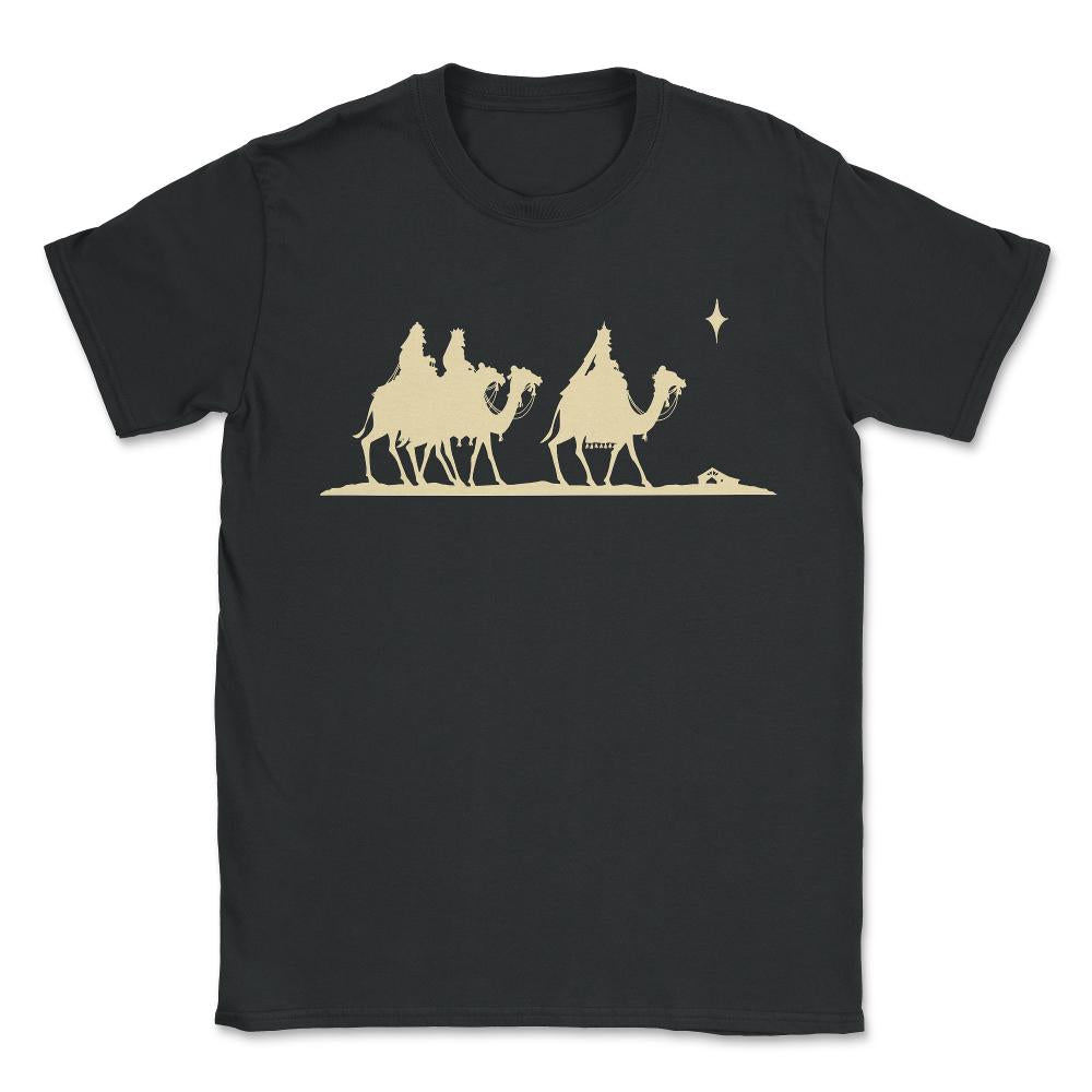 Three Kings Nativity Scene - Unisex T-Shirt - Black