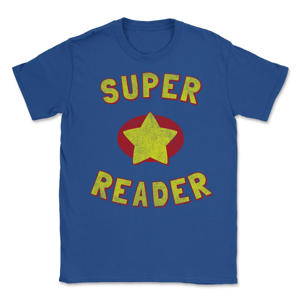 Super Reader Retro - Unisex T-Shirt - Royal Blue