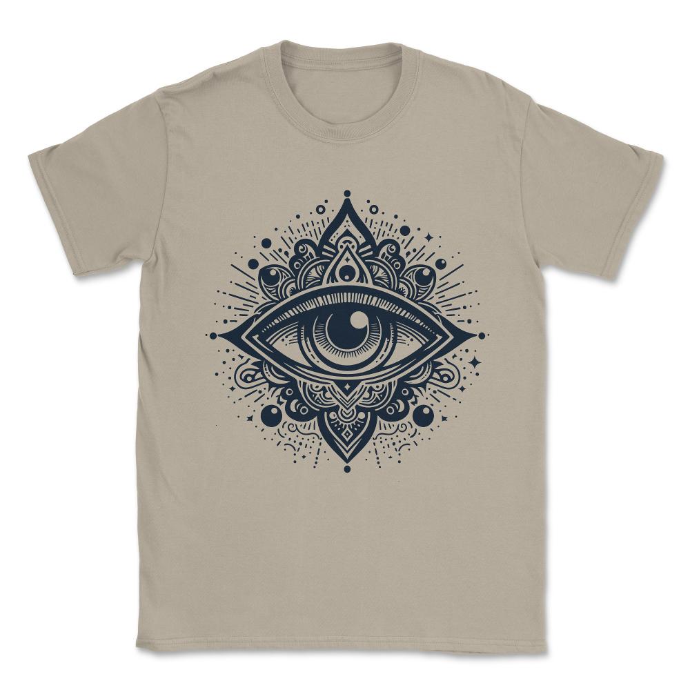 Mystical Third Eye Spiritual Unisex T-Shirt - Cream