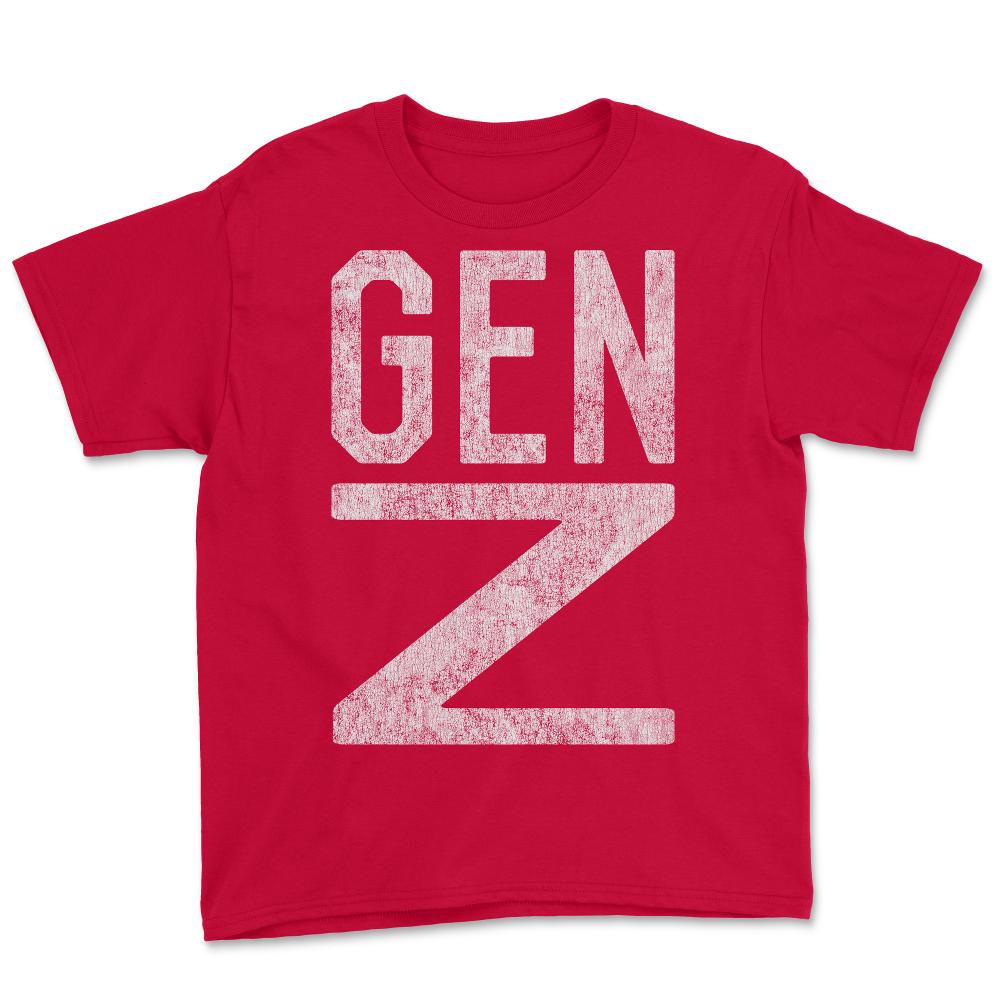 Retro Generation Z - Youth Tee - Red