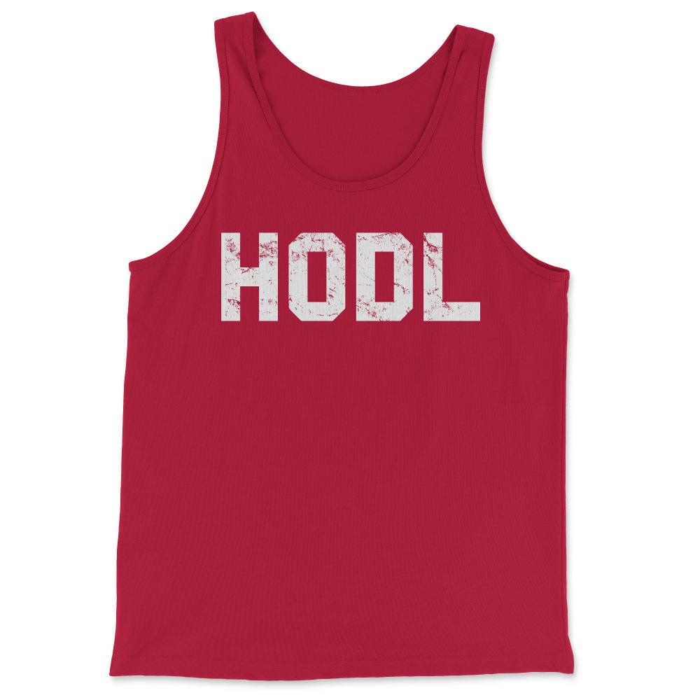 Hodl Cryptocurrency - Tank Top - Red
