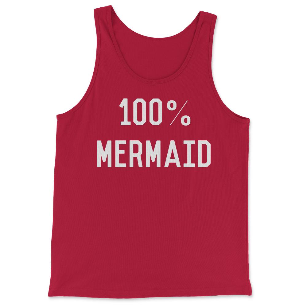 100% Mermaid - Tank Top - Red