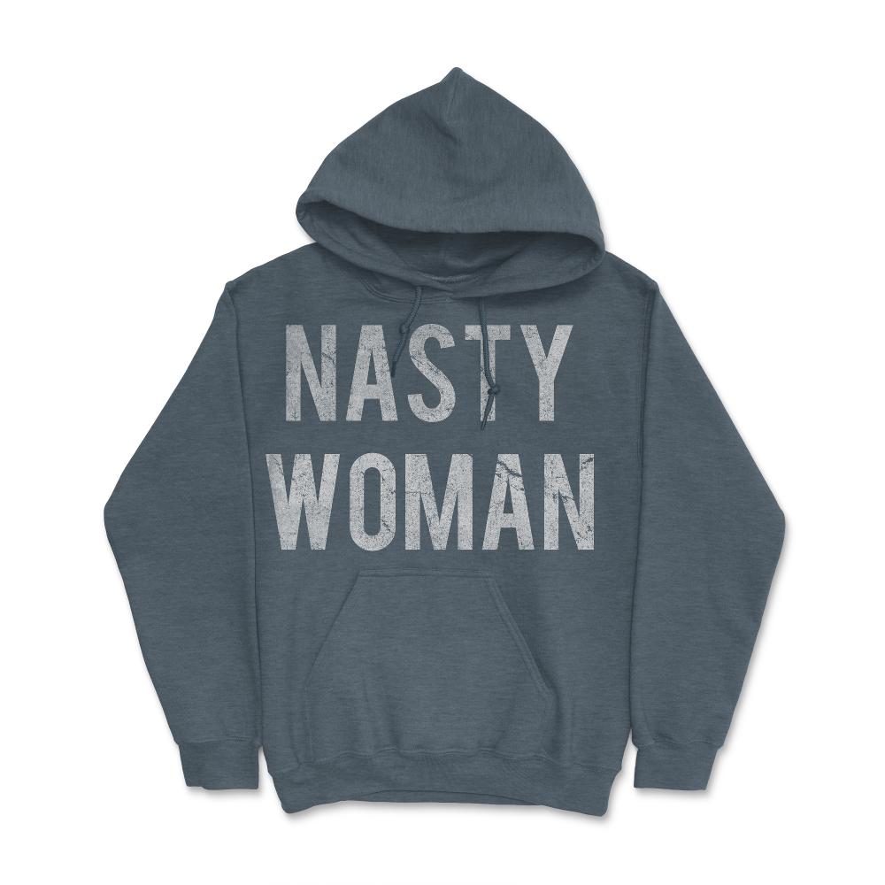 Nasty Woman Retro - Hoodie - Dark Grey Heather