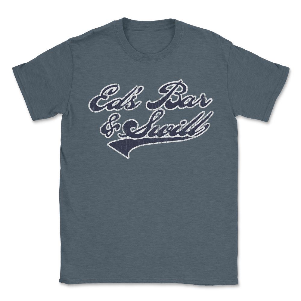 Eds Bar And Swill Retro - Unisex T-Shirt - Dark Grey Heather